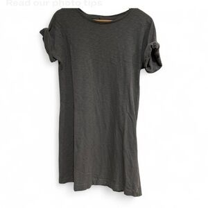 Lou & Grey Gray/Green T-Shirt Dress